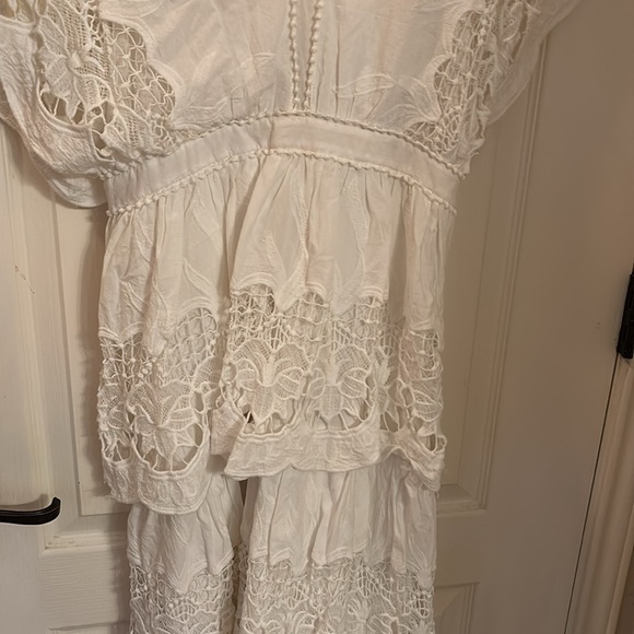 Farm Rio Elegant White Lace Dress - Picture 3 of 5